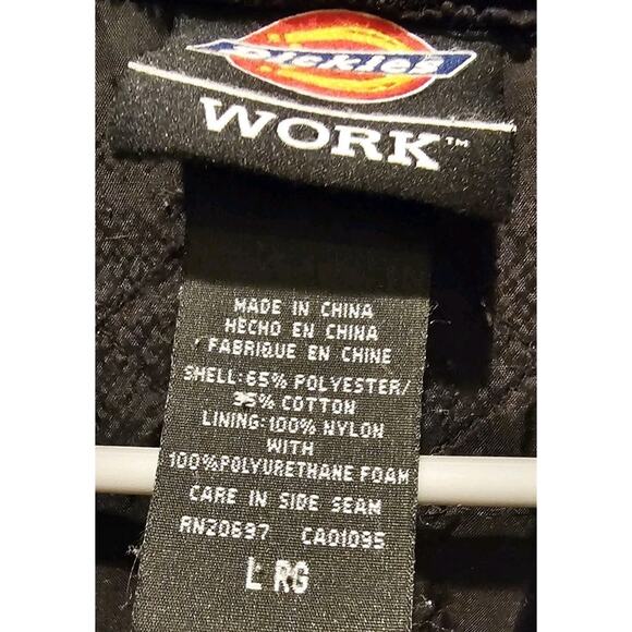 Dickies Work/Streetwear Jacket Eisenhower Quilt Lined w/hood Gas Mask Logo Sz L - Picture 8 of 8